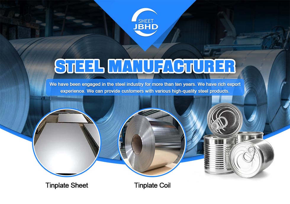 Tin Steel Tinplate Sheet for Food Cans Packaging