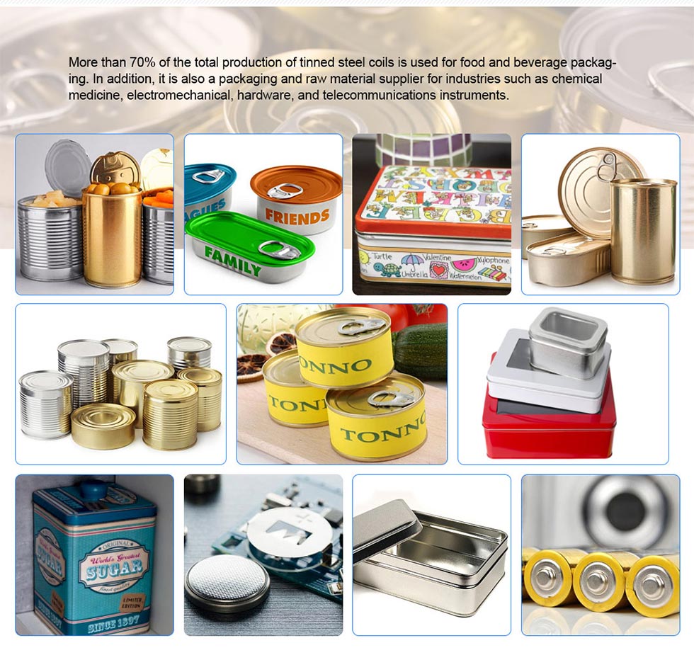 Tin Steel Tinplate Sheet for Food Cans Packaging